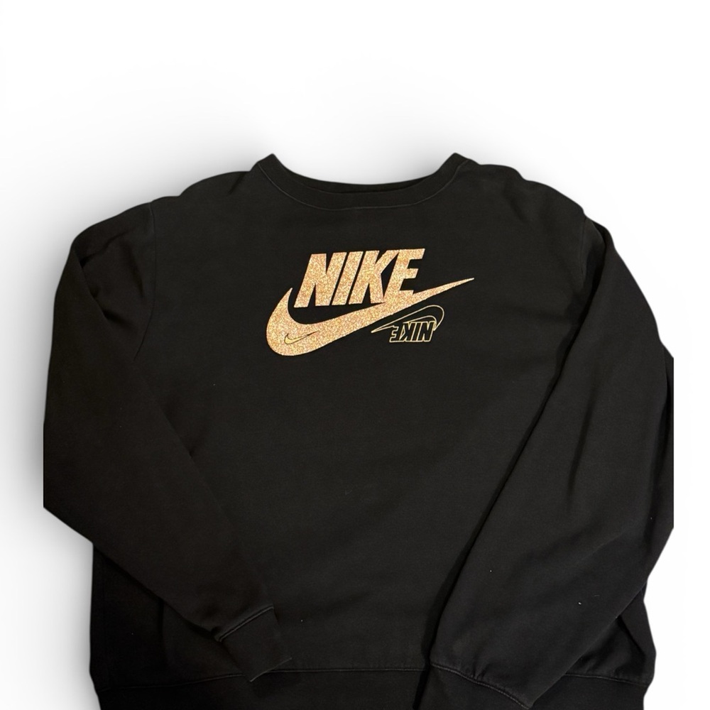 Nike Black Sweatshirt with Gold Logo